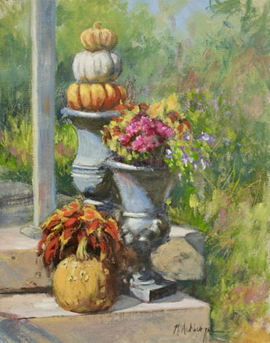 Autumn, Oil on Board, Artwork, Milford, Ohio 