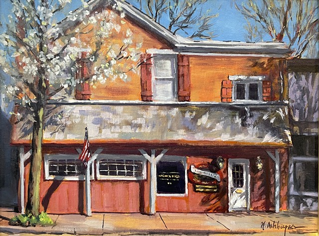 Attorney, Oil on Board, Artwork, Milford, Ohio 