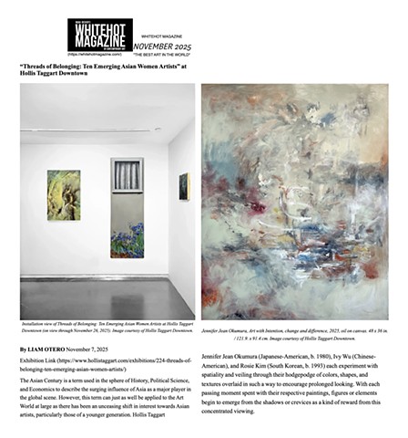 “Threads of Belonging: Ten Emerging Asian Women Artists” at Hollis Taggart Downtown