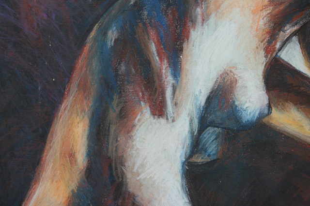 Untitled (Pastel Figure), detail