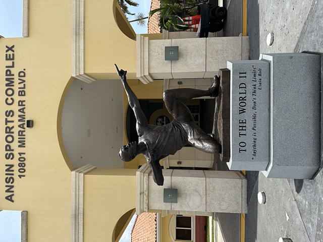 Usain Bolt Monument: To The World II - Miramar, FL