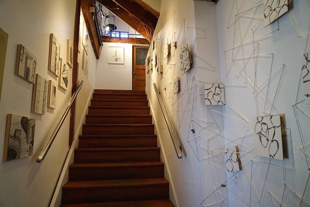 Installation at The Loft at Liz's
"The Drawing Show"
curated by Betty Ann Brown
String Wall with Drawings