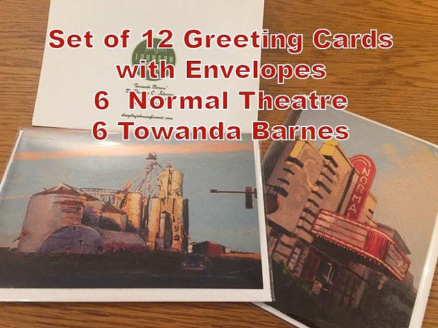 Set of 12 Greeting Cards with Envelopes
6  Normal Theatre
6 Towanda Barnes