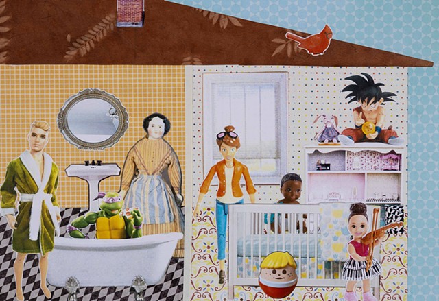 A Doll’s House (detail: bathroom and nursery)