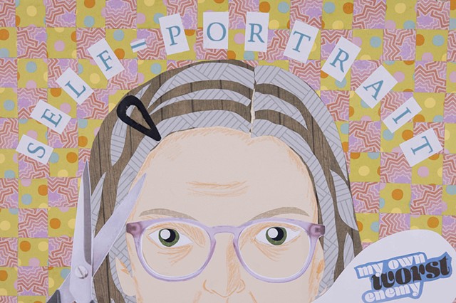 Self-Portrait (My Own Worst Enemy) (detail)
