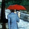 Man Walking in Rain