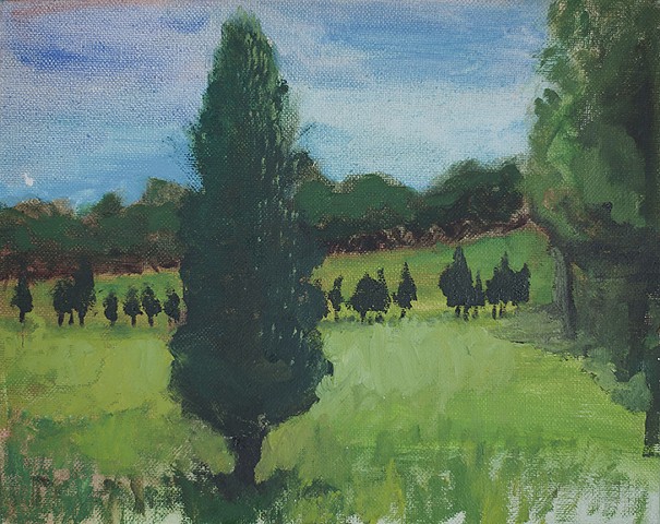 Memories of My Favorite View The Mahler Property in 2008 an oil painting by Amy Feger