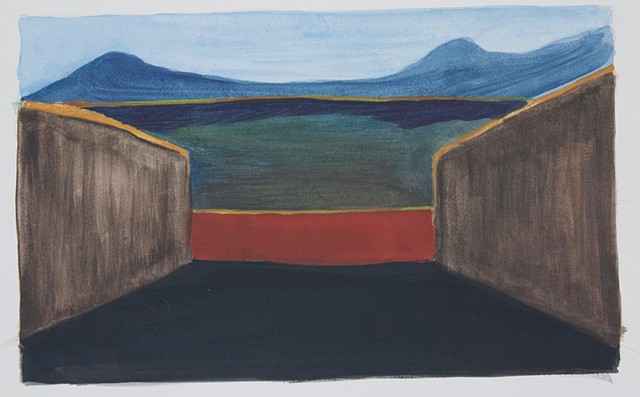 Composition Sketch 1: The Fall at Berkeley Pit