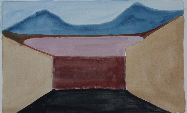Composition Sketch 4: The Fall at Berkeley Pit