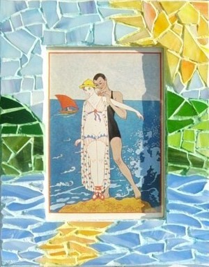 By the Beach Mosaic Frame