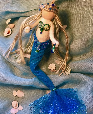 Handmade Mermaid ornament - Amatheia 