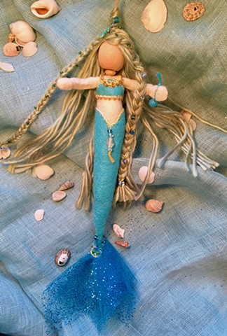 Handmade Mermaid ornament - Marin