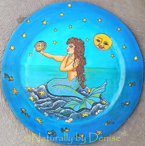 Mermaid in the moon light