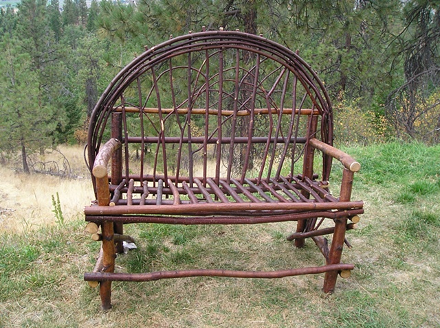 Alder wood Love seat