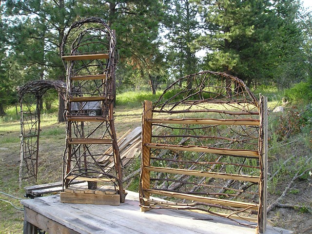 Rustic Twig Card stands