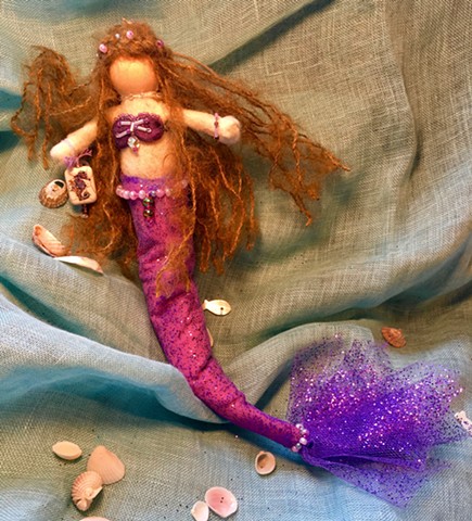 Handmade Mermaid ornament - Muriel