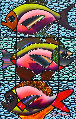 Creative Hands Gallery, Carl Lopes, acrylic paintings, fish paintings, artwork, contemporary paintings