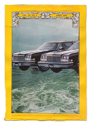Collage of cars water ocean drive national geographic by Adam O'Neal 