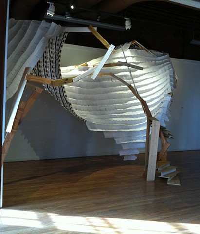 site-specific installation, multiples, found objects sculpture, recycled paper