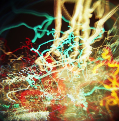 abstract color photograph of light and color