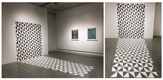 site-specific wall drawing created for ON STRUCTURE, Grunwald Gallery at IU Bloomington 