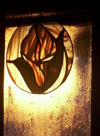 Calla Lily stained glass