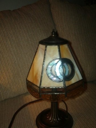 Wedding stained glass lamp