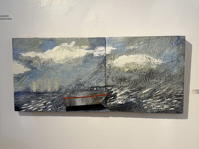 From the Rising Tide Series: Diptych with Boat