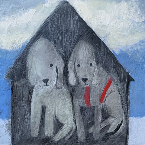 Lily & Mavis in the Dog House