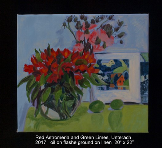 Red Astromeria and Green Limes, Unterach