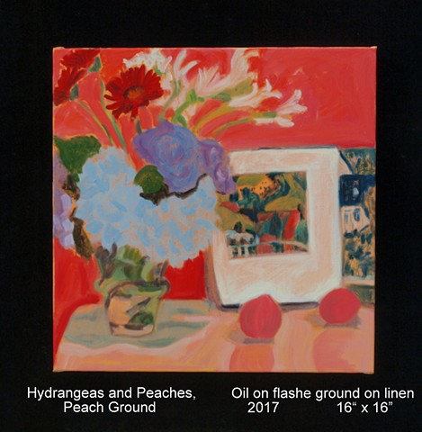 Hydrangeas and Peaches, Peach Ground