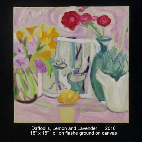 Daffodils, Lemon and Lavender