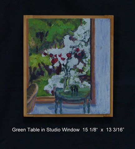 Green Table in Studio Window