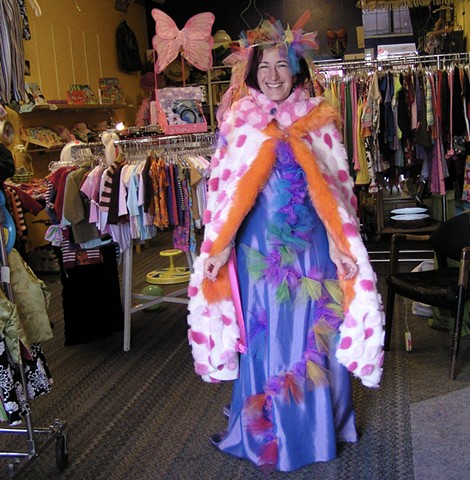 Custom wedding dress and cape