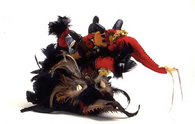 Wolf- rooster mask 