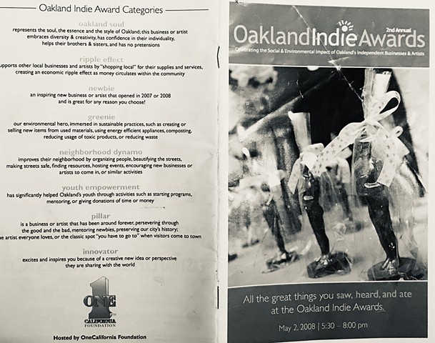 Oakland Indie Awards Finalist: INNOVATOR 