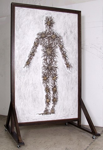 Ian Crawley Art Sculpture Gods Prototype The nature of man "Nerves" by Ian Crawley