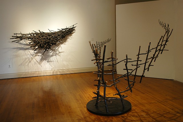 Ian Crawley Art Sculpture Exhibition " Odyssey A journey in land" by Ian Crawley