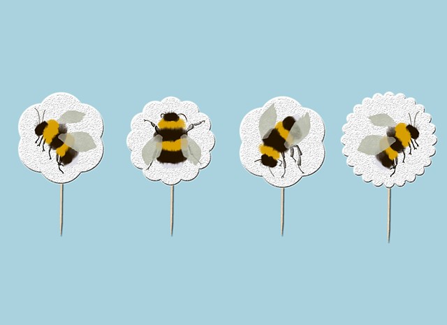 Bee Cupcake Toppers
