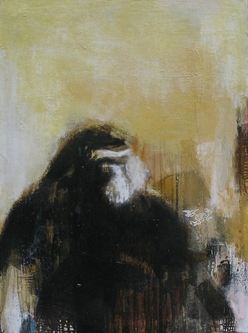 Portrait Gorilla Mona Lisa