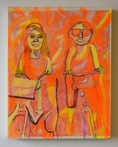 Biking with Barbara, Risograph