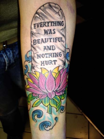 lotus tattoo by tatupaul
