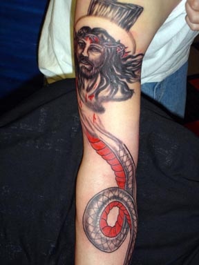 jesus portrait tattoo by tatupaul