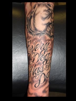 pitbull tattoo by tatupaul