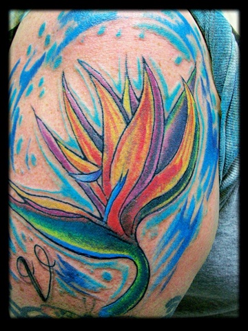flower tattoo by tatupaul.com