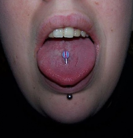 tongue piercing by tatupaul