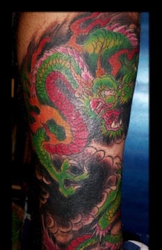japanese dragon tattoo by tatupaul.com