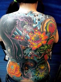 american traditional back piece