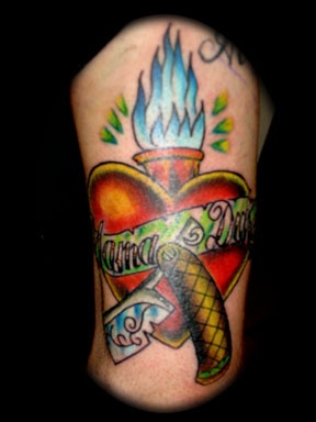 new skool heart tattoo by tatupaul