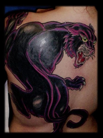panther tattoo by tatupaul.com